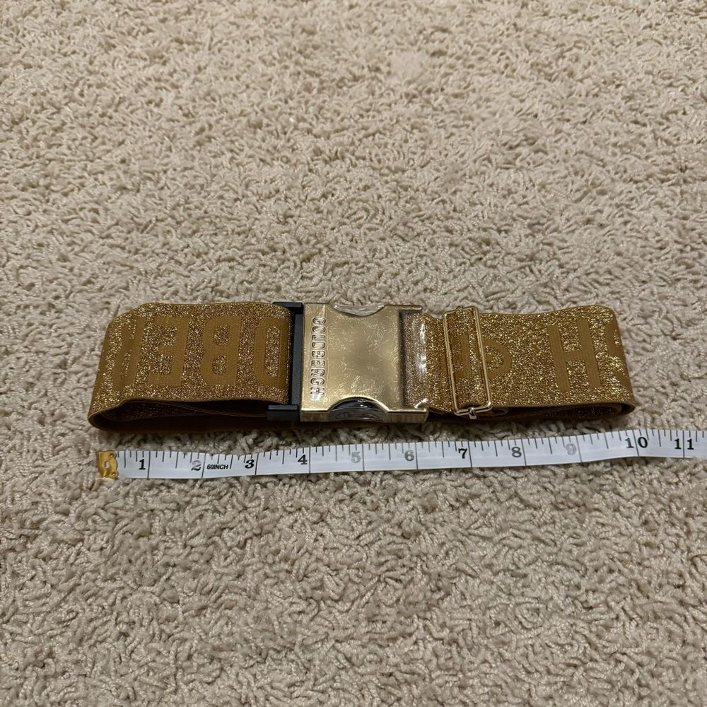 Goldbergh Ski Belt Logo Gold Metallic for Ski Pants, Jacket, ski suit - Picture 4 of 4